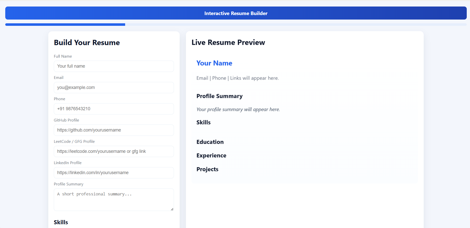 Resume Builder